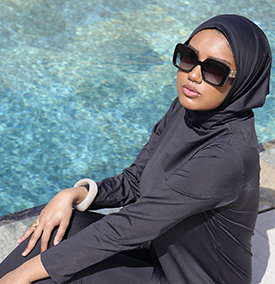 Hijab à Enfiler Noir
