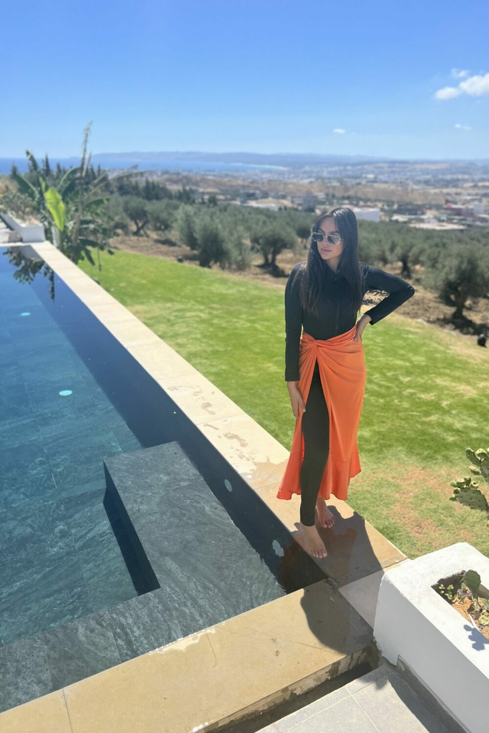 Pareo ORCHIDEE long orange – Image 3