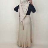 paréo avec hijab beige