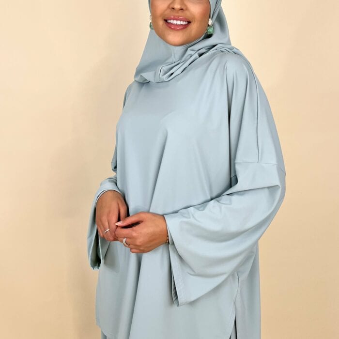 hijab bleu ciel burkini