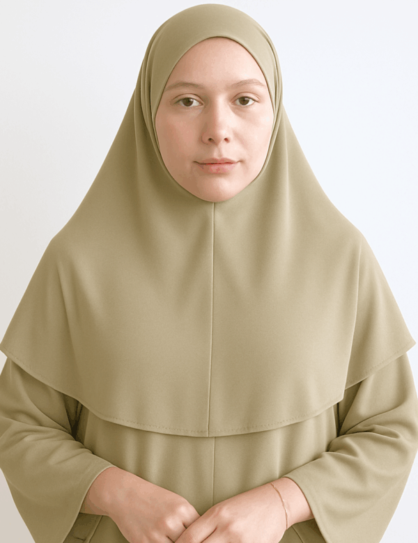 Hijab à Enfiler Kaki