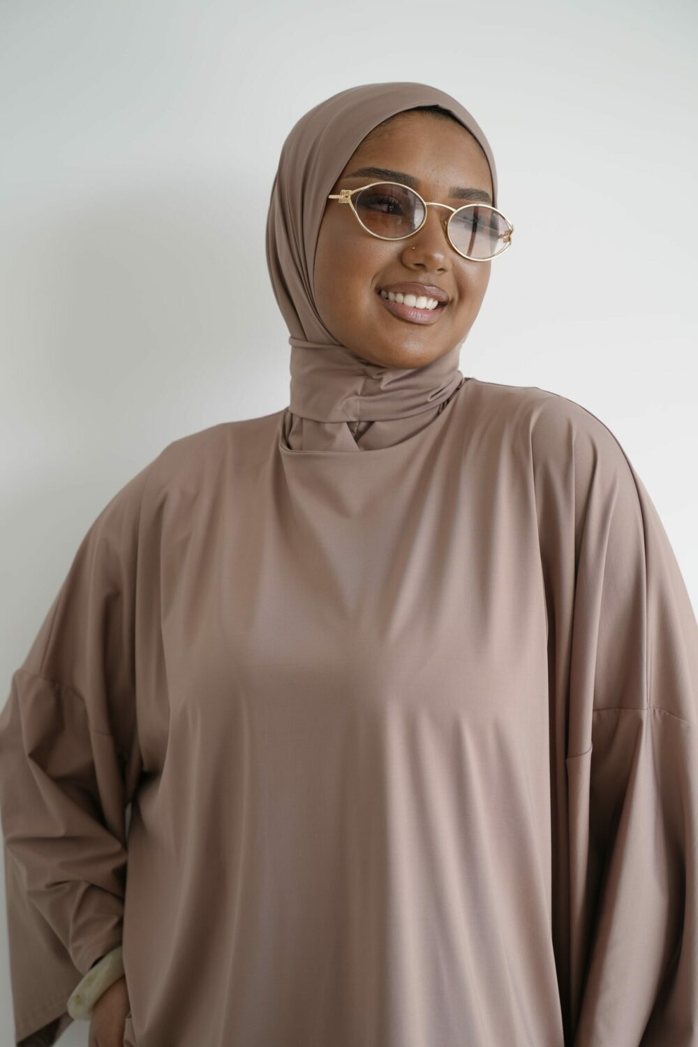 Précommande Hijab à Enfiler Marron rose