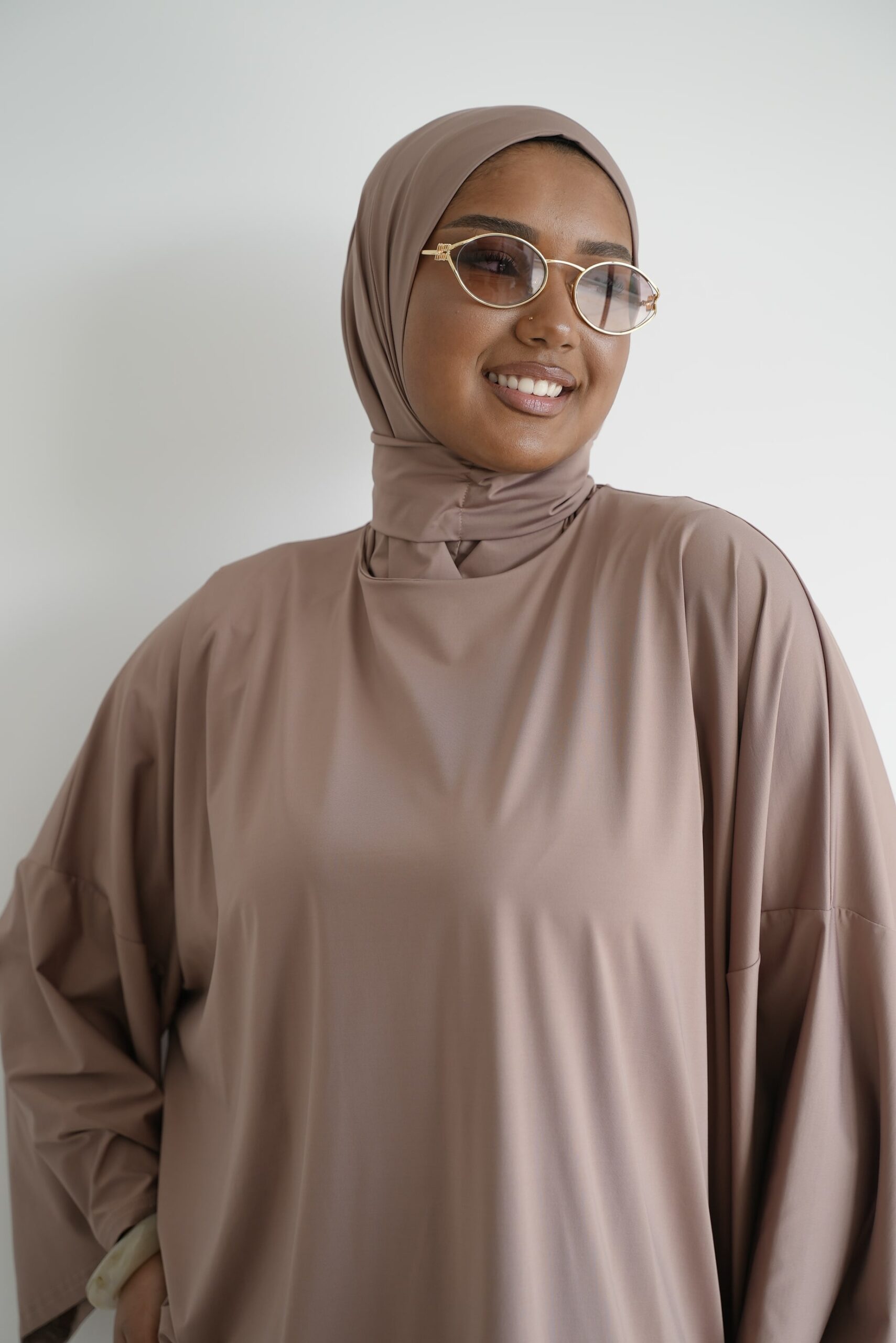 Précommande Hijab à Enfiler Marron rose