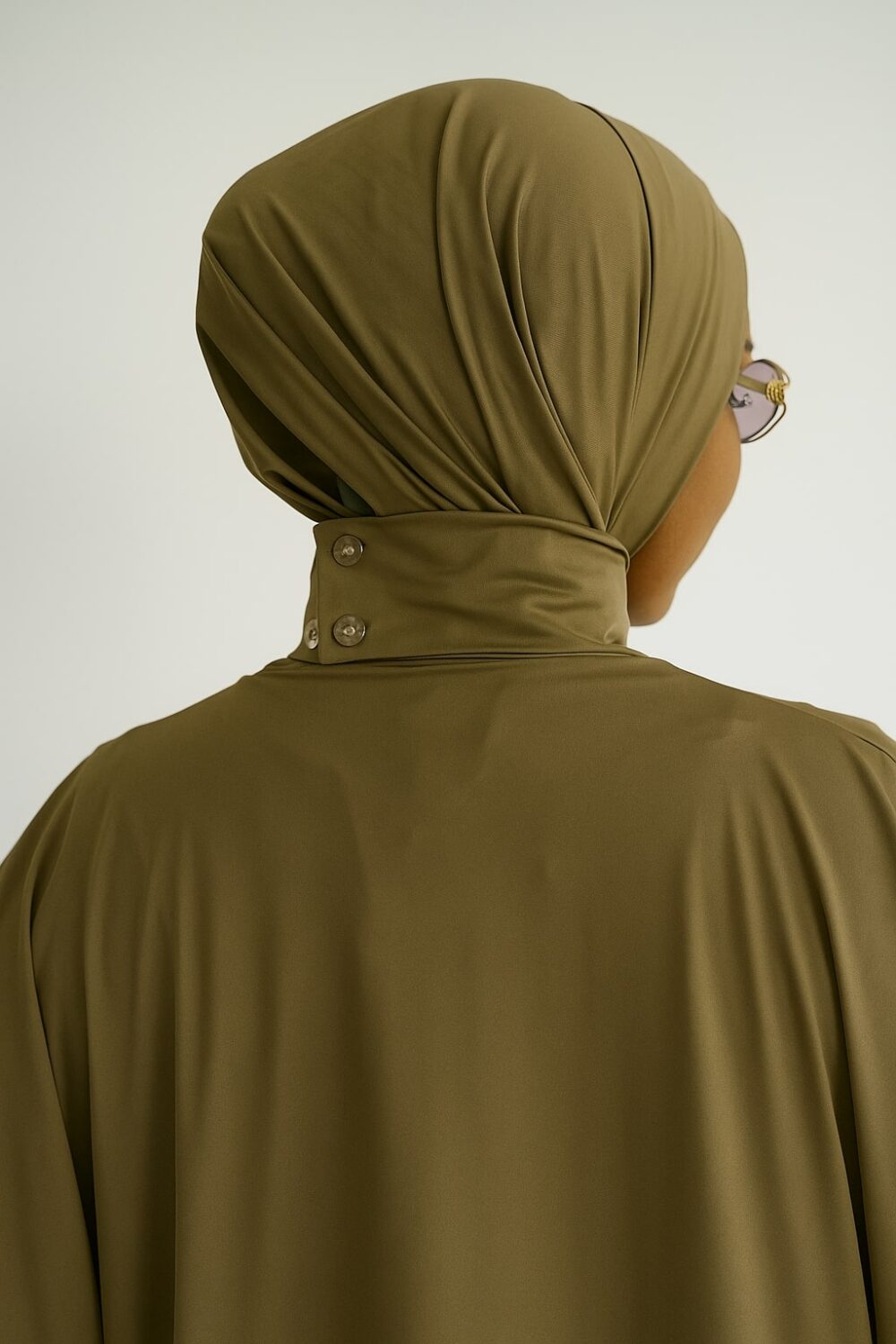 Hijab de bain kaki – Image 2
